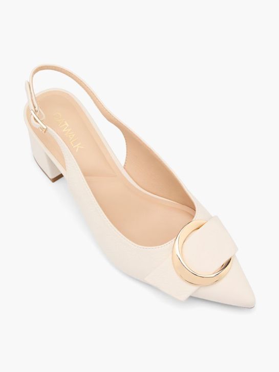 catwalk slingback heel beige deichmann