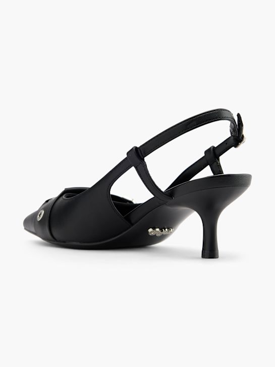 buffalo slingback heel black deichmann