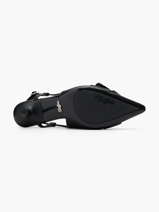 buffalo slingback heel black deichmann