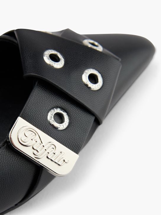 buffalo slingback heel black deichmann