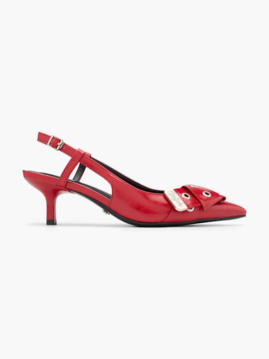buffalo slingback heel red deichmann