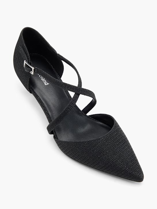 graceland strapped heel black deichmann