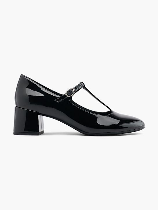 graceland strapped heel black deichmann