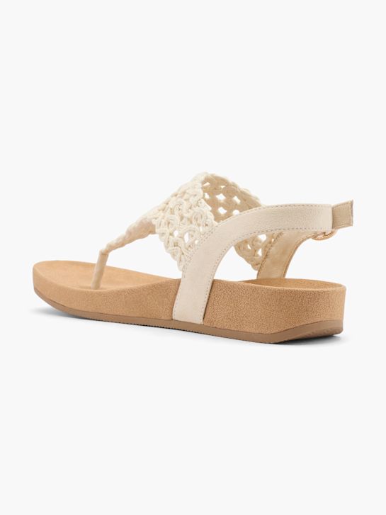 graceland toe thong sandal offwhite deichmann