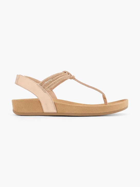 graceland toe thong sandal beige deichmann