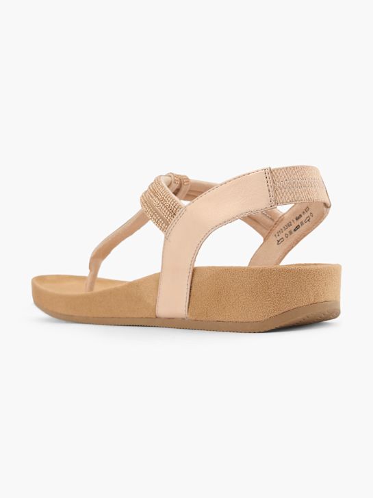 graceland toe thong sandal beige deichmann