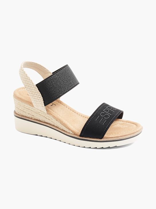 esprit heeled sandal black deichmann