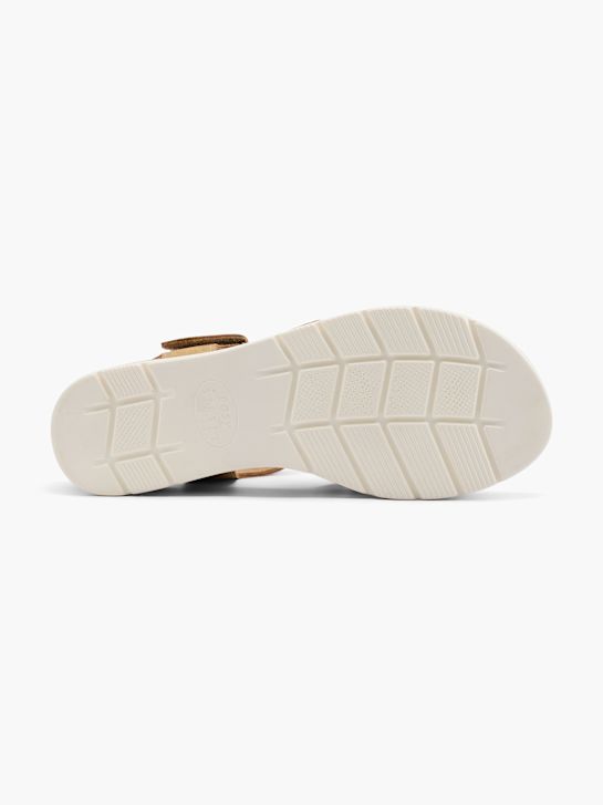 easy street heeled sandal brown deichmann