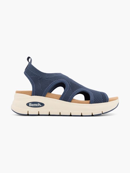 bench heeled sandal blue deichmann