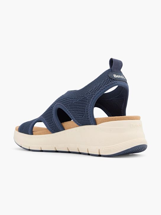 bench heeled sandal blue deichmann