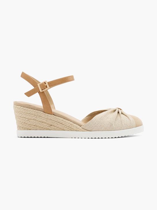 graceland heeled sandal beige deichmann