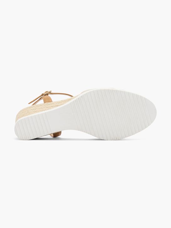 graceland heeled sandal beige deichmann