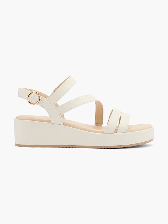 graceland heeled sandal white deichmann