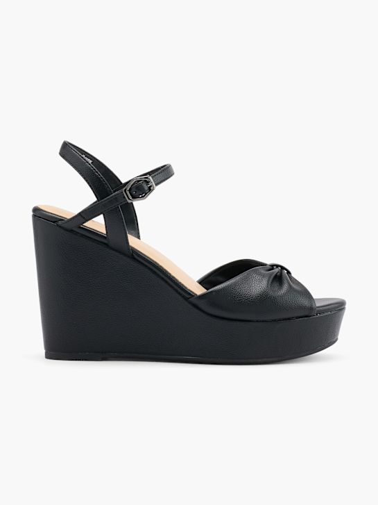 graceland heeled sandal black deichmann