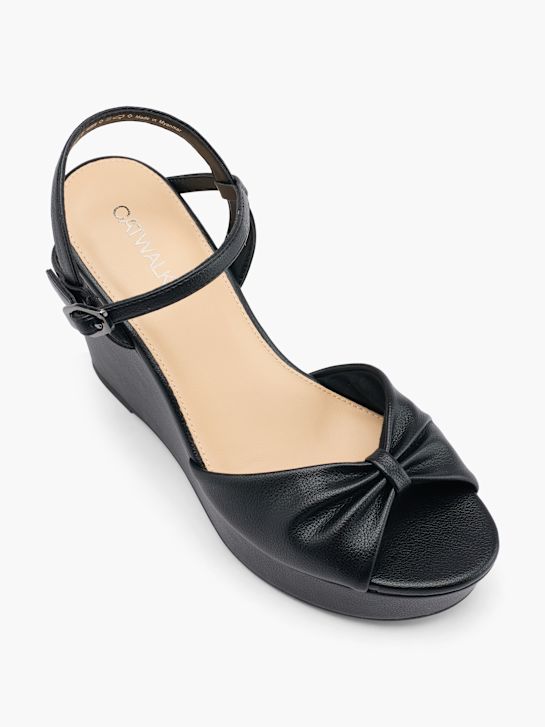graceland heeled sandal black deichmann