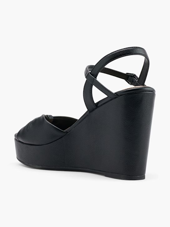 graceland heeled sandal black deichmann