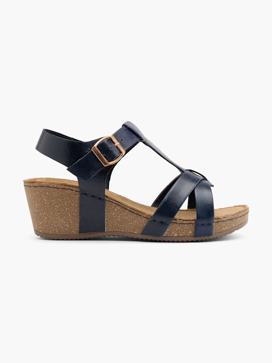 easy street heeled sandal blue deichmann