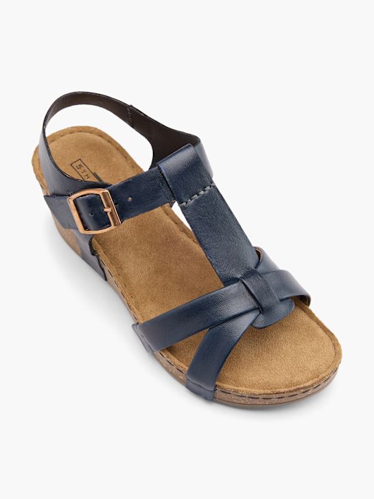 easy street heeled sandal blue deichmann