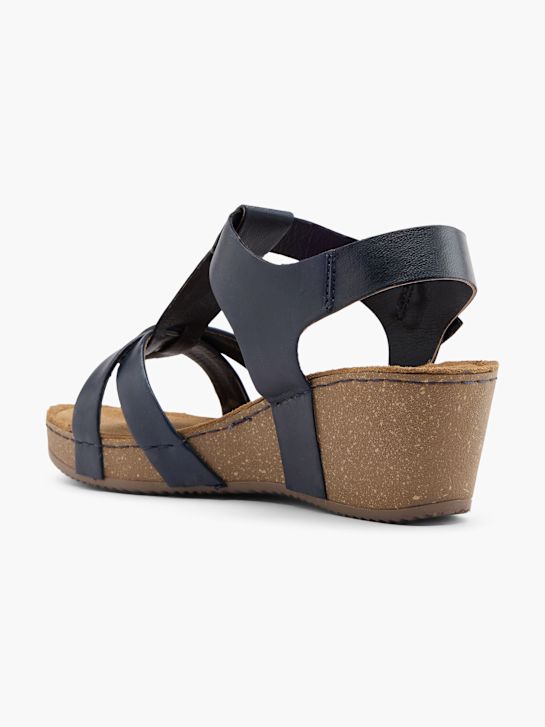 easy street heeled sandal blue deichmann