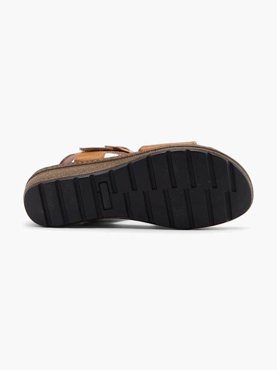 easy street heeled sandal cognac deichmann