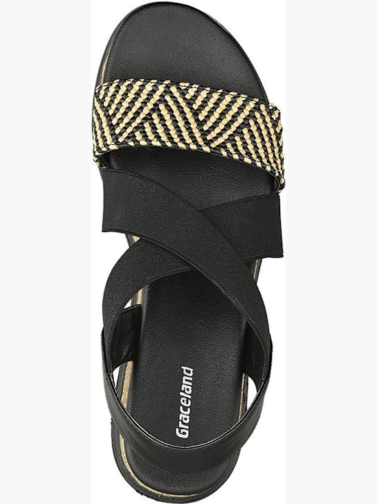 graceland heeled sandal black deichmann