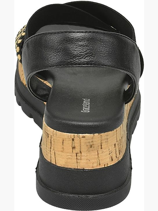graceland heeled sandal black deichmann