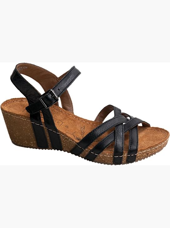 5th avenue heeled sandal black deichmann