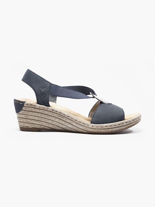 rieker heeled sandal blue deichmann