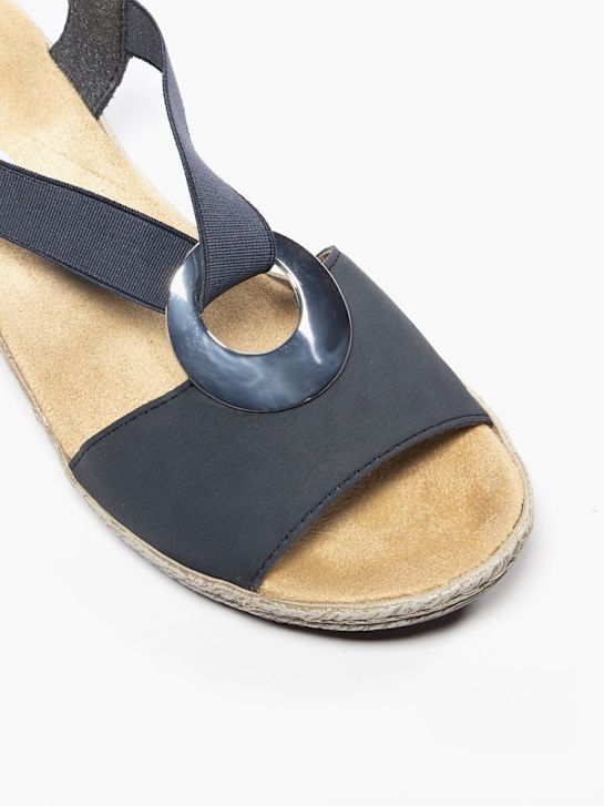 rieker heeled sandal blue deichmann