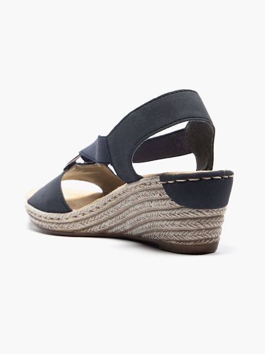 rieker heeled sandal blue deichmann
