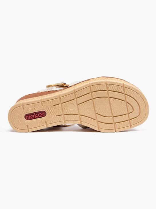 rieker heeled sandal beige deichmann