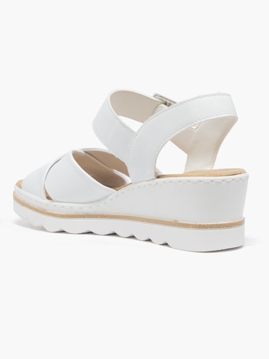 rieker heeled sandal white deichmann