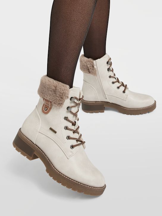 landrover lace-up boot offwhite deichmann