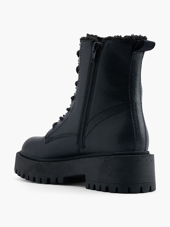 catwalk lace-up boot black deichmann