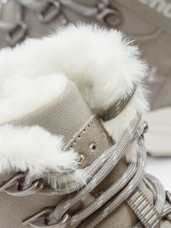 bench lace-up boot grey deichmann