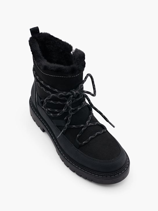 catwalk lace-up boot black deichmann