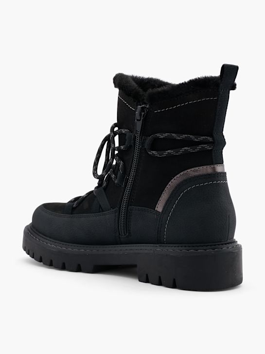catwalk lace-up boot black deichmann