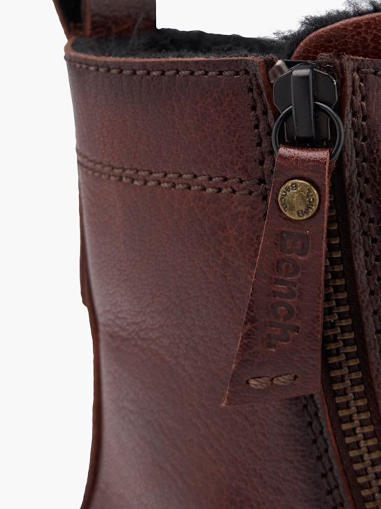 bench lace-up boot burgundy deichmann