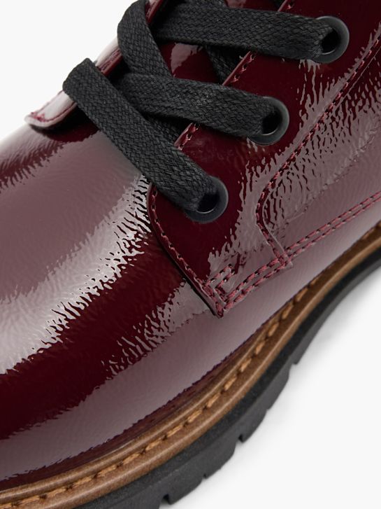 graceland lace-up boot burgundy deichmann