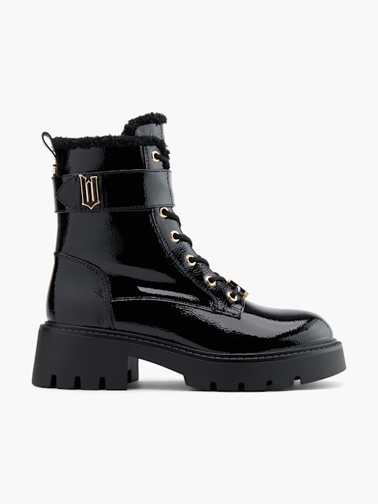 wicked lace-up boot black deichmann
