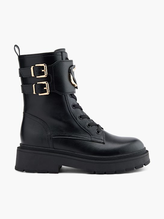 catwalk lace-up boot black deichmann