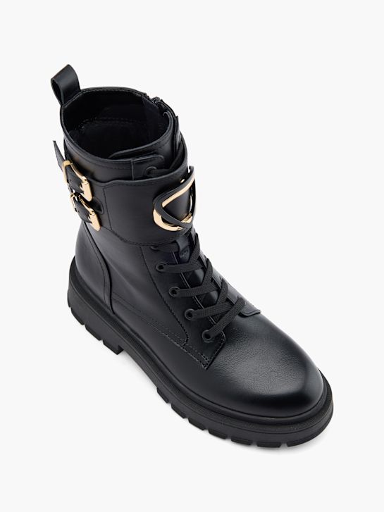 catwalk lace-up boot black deichmann
