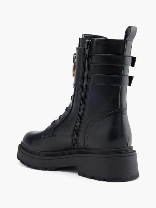 catwalk lace-up boot black deichmann