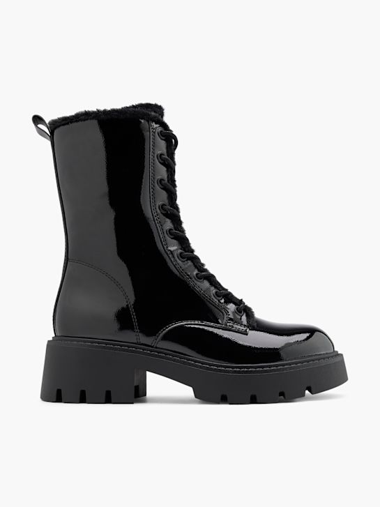 catwalk lace-up boot black deichmann