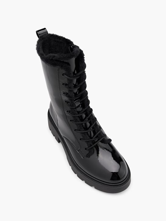 catwalk lace-up boot black deichmann