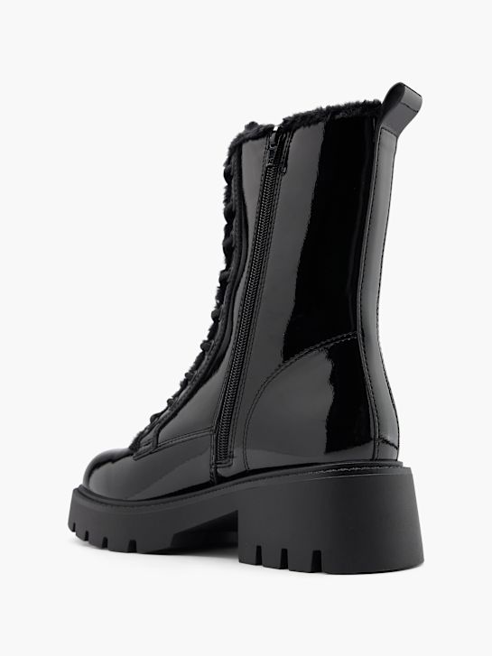 catwalk lace-up boot black deichmann